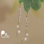 گوشواره گندمی جواهری💎زیورآلات بیوتی