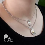 گردنبند جفتی عشق با تخفیف💎زیورآلات بیوتی