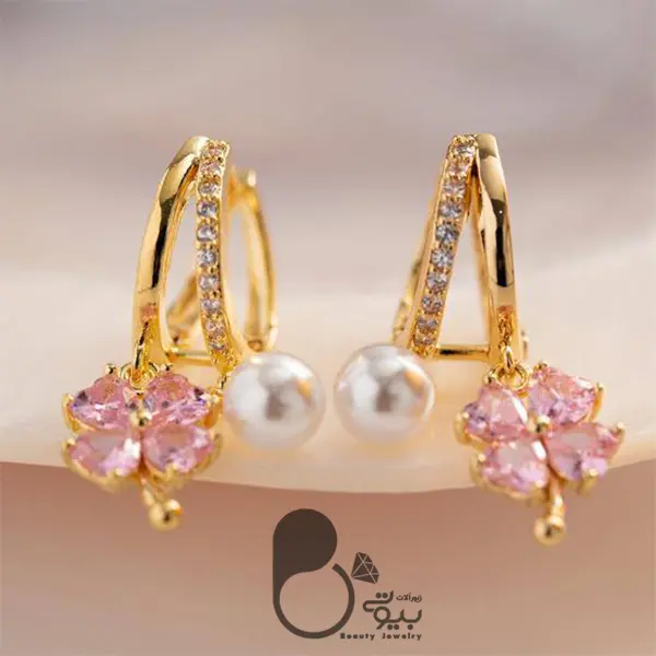 گوشواره شبدر وارداتی 💎فروشگاه زیورآلات بیوتی گوشواره شبدر وارداتی 💎فروشگاه زیورآلات بیوتی