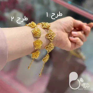 دستبند فلاور طرح طلا با تخفیف بلک فرایدی💎زیورآلات بیوتی