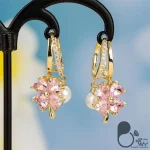 گوشواره شبدر وارداتی 💎فروشگاه زیورآلات بیوتی