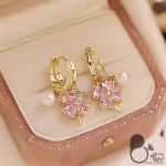 گوشواره شبدر وارداتی 💎فروشگاه زیورآلات بیوتی