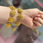 دستبند فلاور طرح طلا با تخفیف بلک فرایدی💎زیورآلات بیوتی