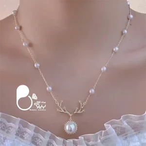 گردنبند گوزن سفید 💎فروشگاه زیورآلات بیوتی