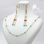 ست گوشواره و گردنبند ژوپینگ💎فروشگاه زیورآلات بیوتی