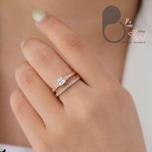 حلقه و پشت حلقه ژوپینگ فروشگاه زیورآلات بیوتی