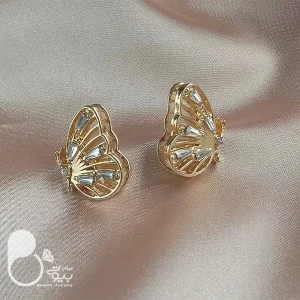 گوشواره پروانه شیدا با تخفیف بلک فرایدی💎زیورآلات بیوتی