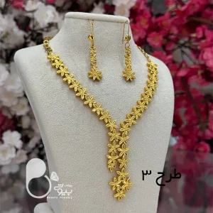 نیمست طرح طلا بحرینی با تخفیف💎فروشگاه زیورآلات بیوتی