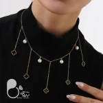 گردنبند ون کلیف شرشره 💎فروشگاه زیورآلات بیوتی