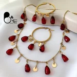 ست انار یلدا 🍉شب یلدا🍂 💎فروشگاه زیورآلات بیوتی