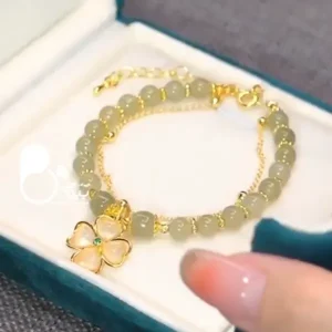 دستبند شبدر عشق دو لاین💎زیورآلات بیوتی