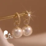 گوشواره مرواریدی ژوپینگ💎زیورآلات بیوتی