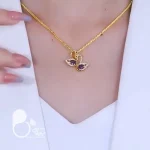 گردنبند قو خاویاری 💎فروشگاه زیورآلات بیوتی