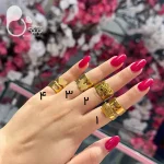 ست انگشترهای بندی دوبل ولنتاین با تخفیف💎 فروشگاه زیورآلات بیوتی
