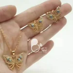 نیمست پروانه چشم نظر با تخفیف💎زیورآلات بیوتی