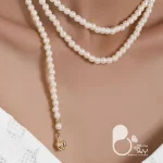 گردنبند بلند مرواریدی💎 زیورآلات بیوتی