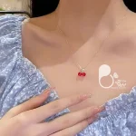 گردنبند گیلاس 💎زیورآلات بیوتی