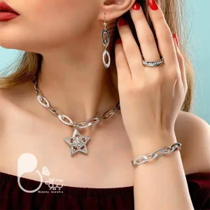 ست کامل ستاره با تخفیف بلک فرایدی💎زیورآلات بیوتی