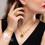 ست کامل فلاور و عقیق با تخفیف بلک فرایدی💎زیورآلات بیوتی