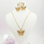 نیمست پروانه چشم نظر با تخفیف💎زیورآلات بیوتی