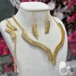 ست کامل گندمی با تخفیف💎 زیورآلات بیوتی
