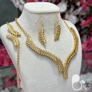 ست کامل گندمی با تخفیف💎 زیورآلات بیوتی