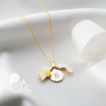 گردنبند بابونه عشق💎فروشگاه زیورآلات بیوتی