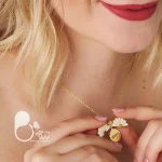 گردنبند بابونه عشق💎فروشگاه زیورآلات بیوتی