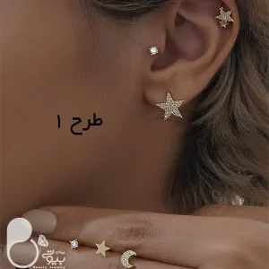 گوشواره ۳ جفتی با تخفیف بلک فرایدی💎زیورآلات بیوتی