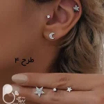 گوشواره ۳ جفتی با تخفیف بلک فرایدی💎زیورآلات بیوتی