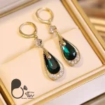گوشواره پارادایس نگین سوارسکی💎فروشگاه زیورآلات بیوتی