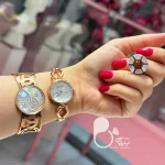 ست ساعت زنانه و دستبند و انگشتر با تخفیف💎فروشگاه زیورآلات بیوتی