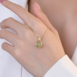 گردنبند زنانه استیل اشک ماه