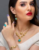 ست فیروزه ای دوبل