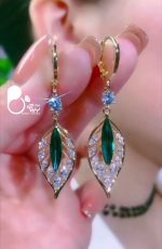 گوشواره برگ سبز - Image 3