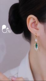 گوشواره برگ سبز - Image 2