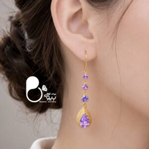 ‎گوشواره آماتیس رویال بخیه ای