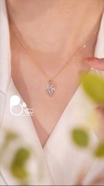 گردنبند برگ جواهری - Image 2