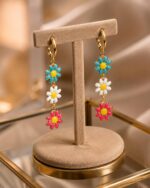 گوشواره بابونه رنگی - Image 2