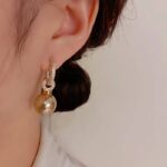 گوشواره مروارید شکلاتی ترک - Image 2