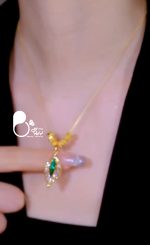 گردنبند برگ سبز سیمون - Image 4