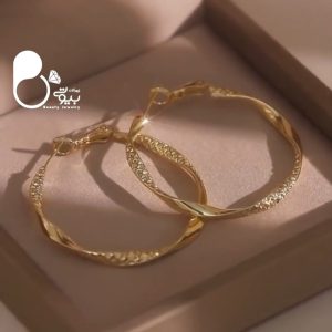 گوشواره نگینی ژوپینگ زیورآلات بیوتی