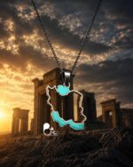 گردنبند مردانه ایران فیروزه ای - Image 4