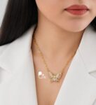 گردنبند پروانه پینک عاشق