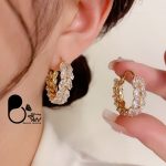 گوشواره گندمی طلا - Image 4