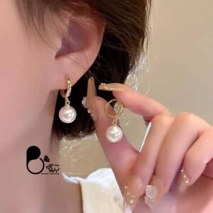 گوشواره مرواریدی حلقه‌ای