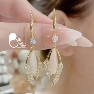 گوشواره زنانه استیل طرح خوشه گندم