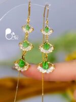گوشواره زنانه استیل طرح لیلا زمردی - Image 2