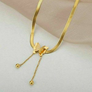 گردنبند ماری پروانه زیورآلات بیوتی