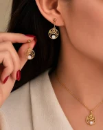 نیمست زنانه مینیمال مروارید روکش طلا